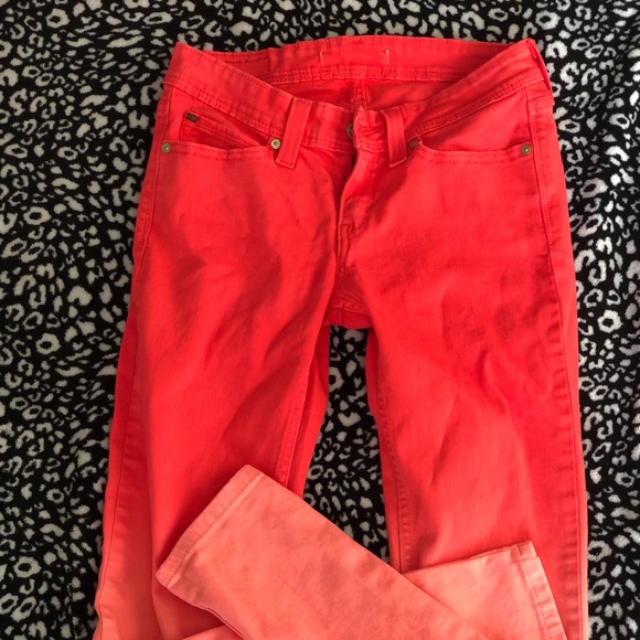 Coral Ombré Jeans - Picture 1 of 6